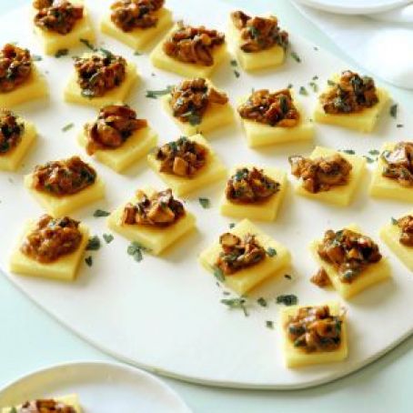 Polenta Squares with Mushroom Ragu