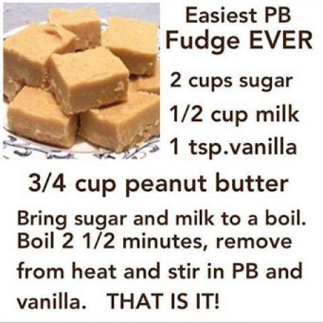 Easiest Peanut Butter Fudge Ever