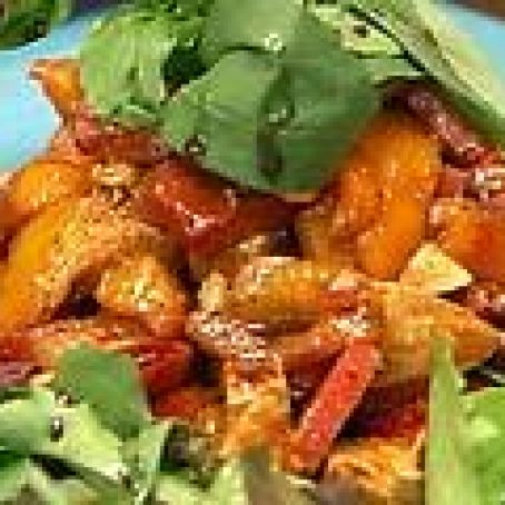 Country Ham Salad with Fresh Mozzarella and Balsamic-Molasses Vinaigrette