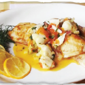 Pan Seared Tilapia with Hot Crab Salsa