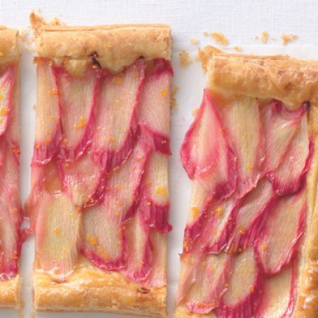 Rhubarb Tart with Orange Glaze