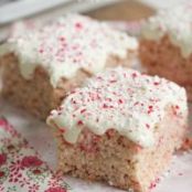 Candy Cane Crunch Krispie Treats