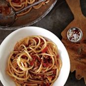 Bucatini with Red Clam Sauce and Hot Pepper