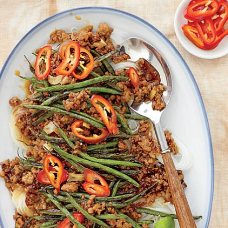 Pork-and-Green Bean Stir-Fry