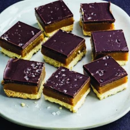 Salted Caramel Shortbread Bites