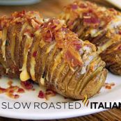 Bacon Cheddar Hasselback Potatoes