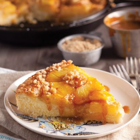 Right-Side Up Pineapple Crumb Cake (10-inch Cast Iron Skillet)