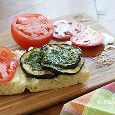 Eggplant Panini with Pesto