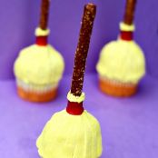 Witches Broom Cupcakes