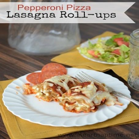 PEPPERONI PIZZA LASAGNA ROLL-UPS