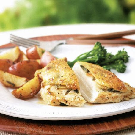 Chicken with Caramelized Garlic & Sage