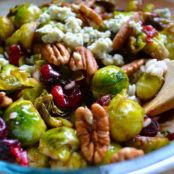 Pan-Seared Brussels Sprouts with Cranberries & Pecans