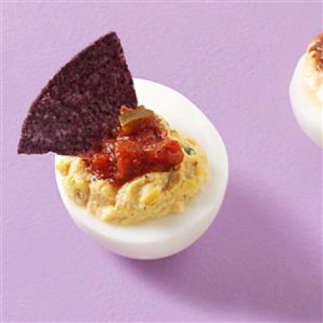 Salsa Dipper Deviled Eggs Recipe