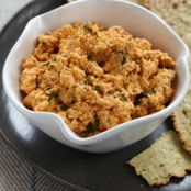 Smoked Mozzarella Spread with Flatbread Crackers
