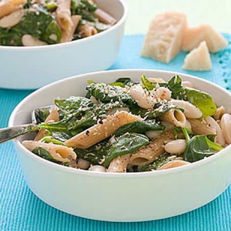 Cannellini Bean & Spinach Pasta