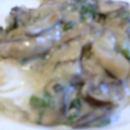 Fish Fillets With Mushroom-Lemon Sauce