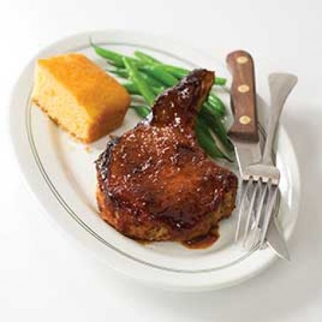 Skillet Barbecued Pork Chops