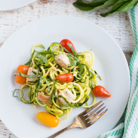 One-Pan Chicken Bruschetta Zoodles