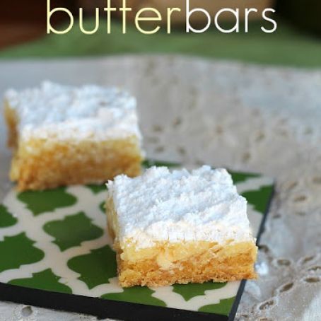 WHITE CHOCOLATE BUTTER BARS