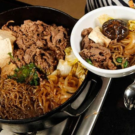 Tokyo style beef sukiyaki