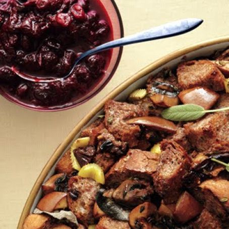 PEAR, MUSHROOM & POMEGRANATE STUFFING