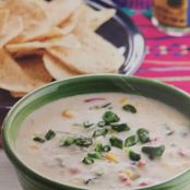 Jack Cheese Dip with Poblano and Corn
