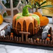 Pumpkin Cake Graveyard