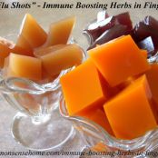 Gelatin Flu Shots- Immune Boosting Herbs in Finger Gelatin