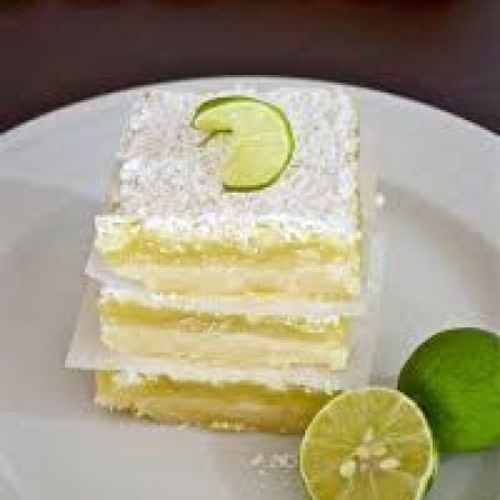 Lime Coconut Squares