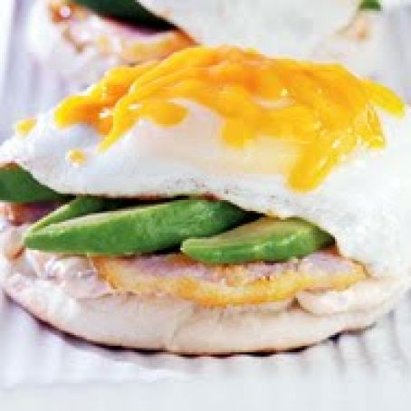 Fried Egg Sandwiches with Peameal, Chipotle & Avocado