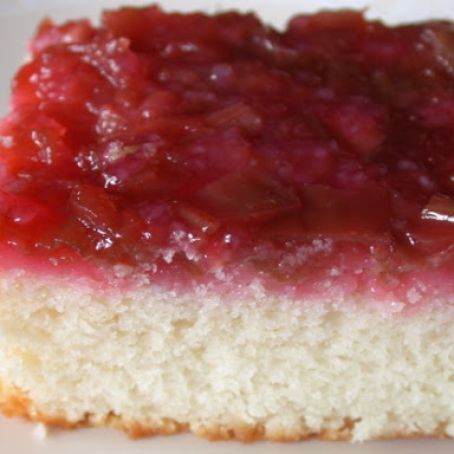 Rhubarb Upside Down Cake