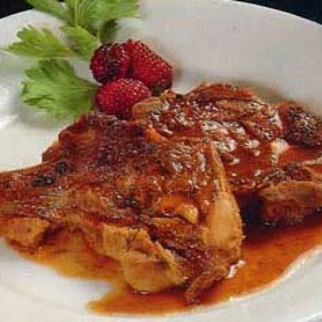 CHULETON DE CERDO AL CHIPOTLE