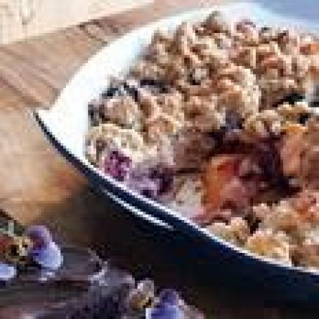 Nectarine-Blackberry Crisp