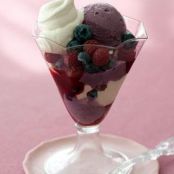 Blueberry Ice Cream Parfaits