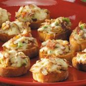 Almond - Bacon - Cheese Crostini