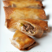 Philly Cheesesteak Egg Rolls  (Air Fryer)