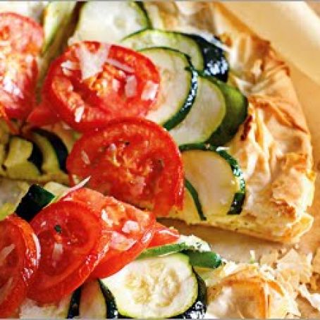 Ricotta and Zucchini Tomato Tart Recipe