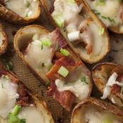 Bacon Brie Potato Skins
