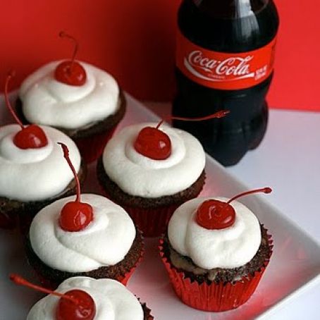 Cherry Coke Cupcakes