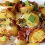 Crock Pot Cheesy Bacon Potatoes