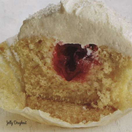 Jelly Doughnut Cupcakes