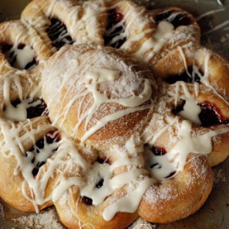 Raspberry Pull Apart Bread