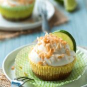 Coconut Key Lime Pie Cupcakes