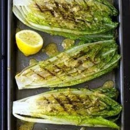 Grilled Romaine Hearts with Caesar Vinaigrette (S)