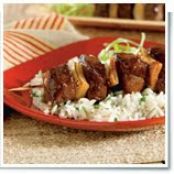 Sweet and Sour Glazed Beef Kabobs