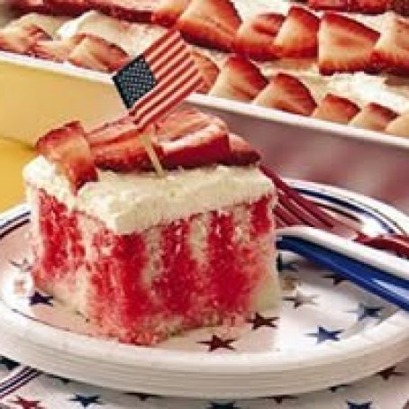 Red, White and Blue Poke Cake