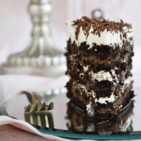 Double-Chocolate Toffee Icebox Cake