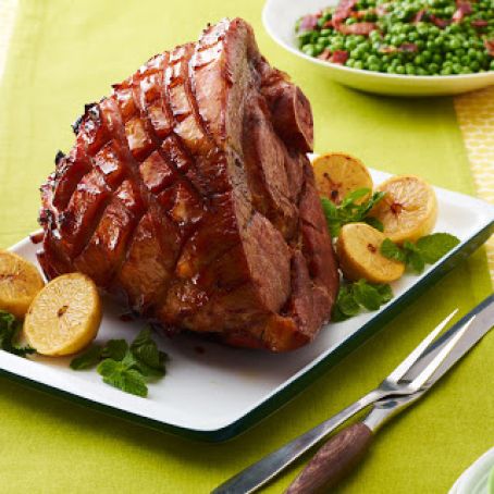Maple-Bourbon Glazed Ham