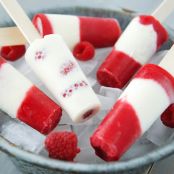 Raspberry Cheesecake Popsicles