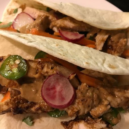 Chicken Banh Mi Tacos